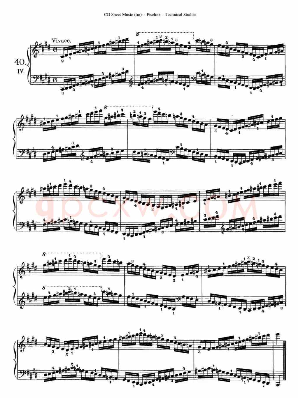 Technical Studies 60 Progressive Exercises （60首钢琴循序渐进练习曲 P61——70）