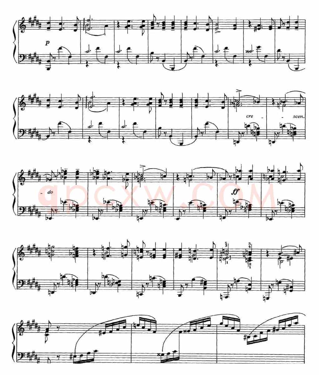 柴可夫斯基18首钢琴小品Op.72(11.Valse bluette)