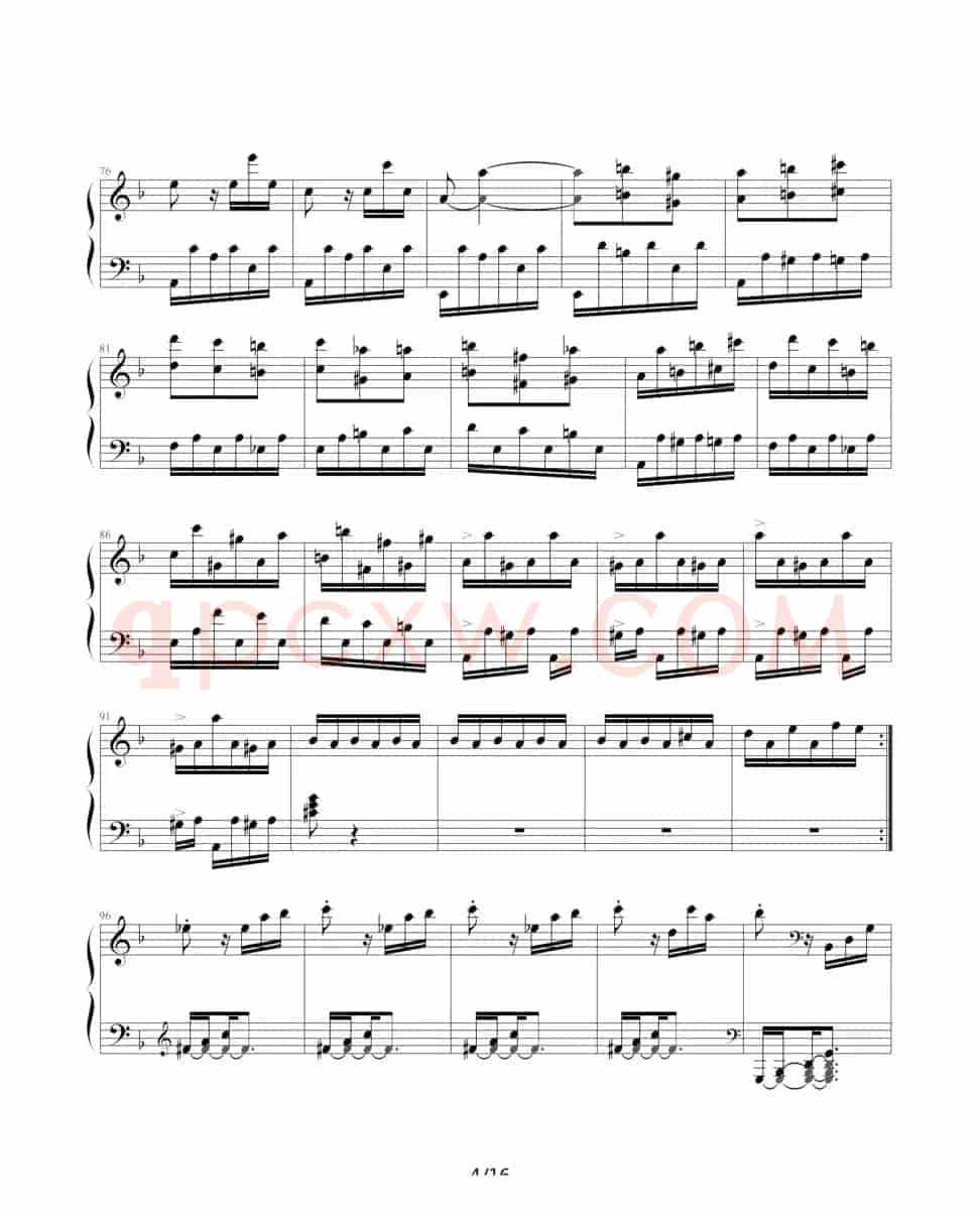 暴风雨（Beethoven's Sonata NO.17 Mov.3 ）