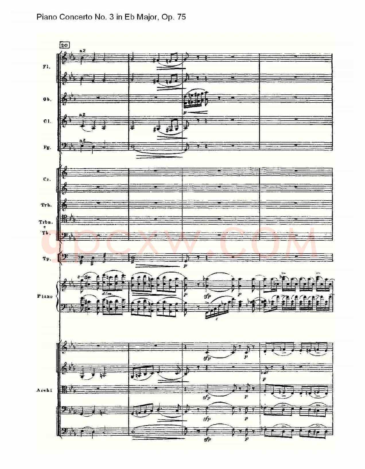 Piano Concerto No.3 in Eb Major,Op.75(Eb大调第三钢琴协奏曲)