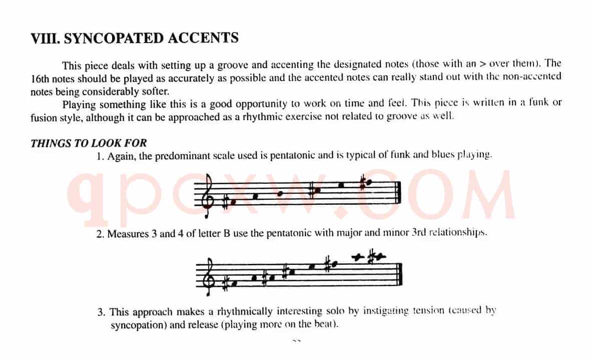 SYNCOPATED ACCENTS