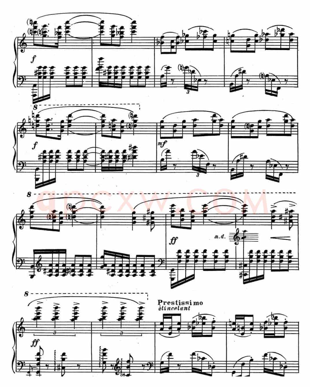 斯克里亚宾 钢琴练习曲 Op.65 No.3 