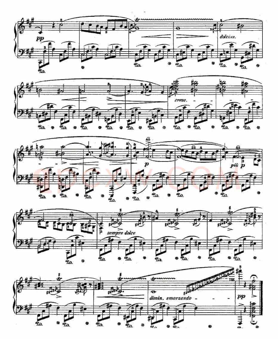 升f小调夜曲Op.48－2（Deux  Nocturnes）