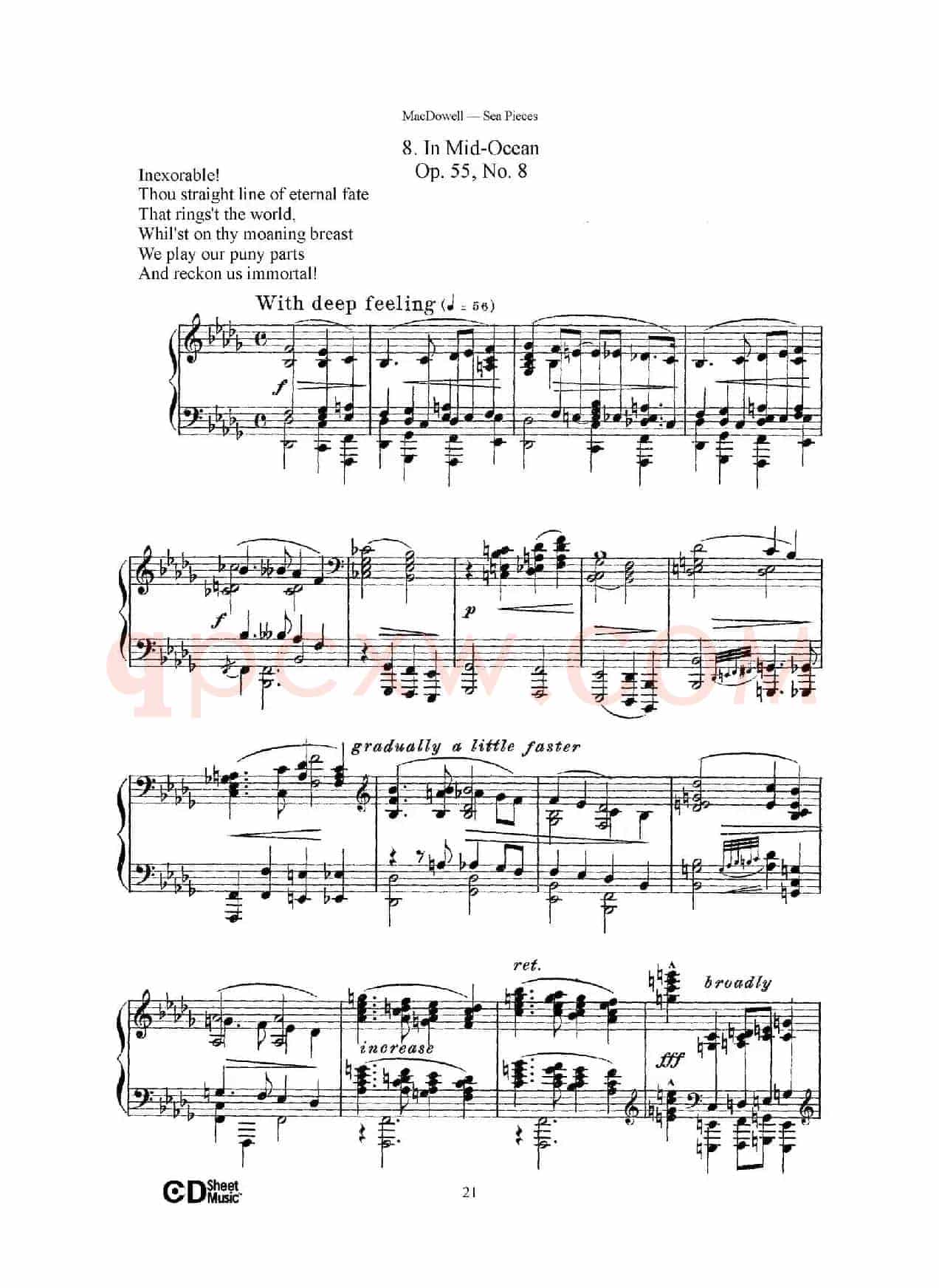 海景 Sea Pieces Op.55(No.8)