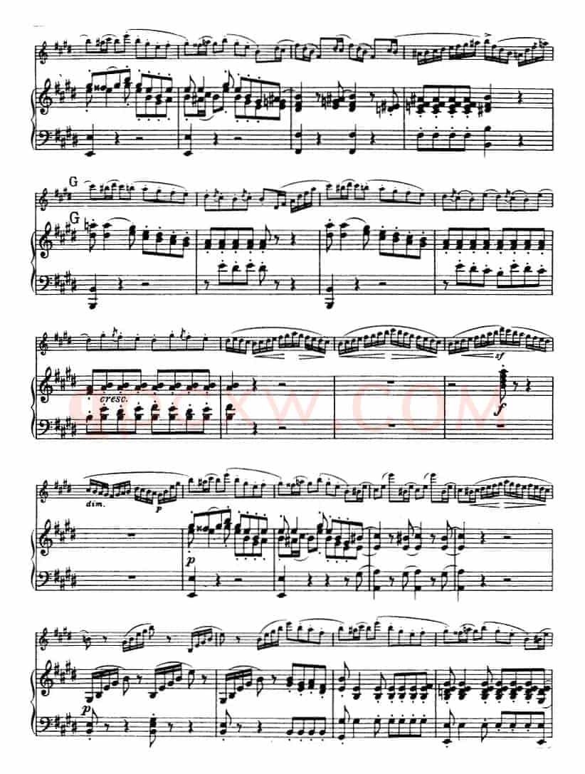 E小调协奏曲（Op.64）（小提琴+钢琴）