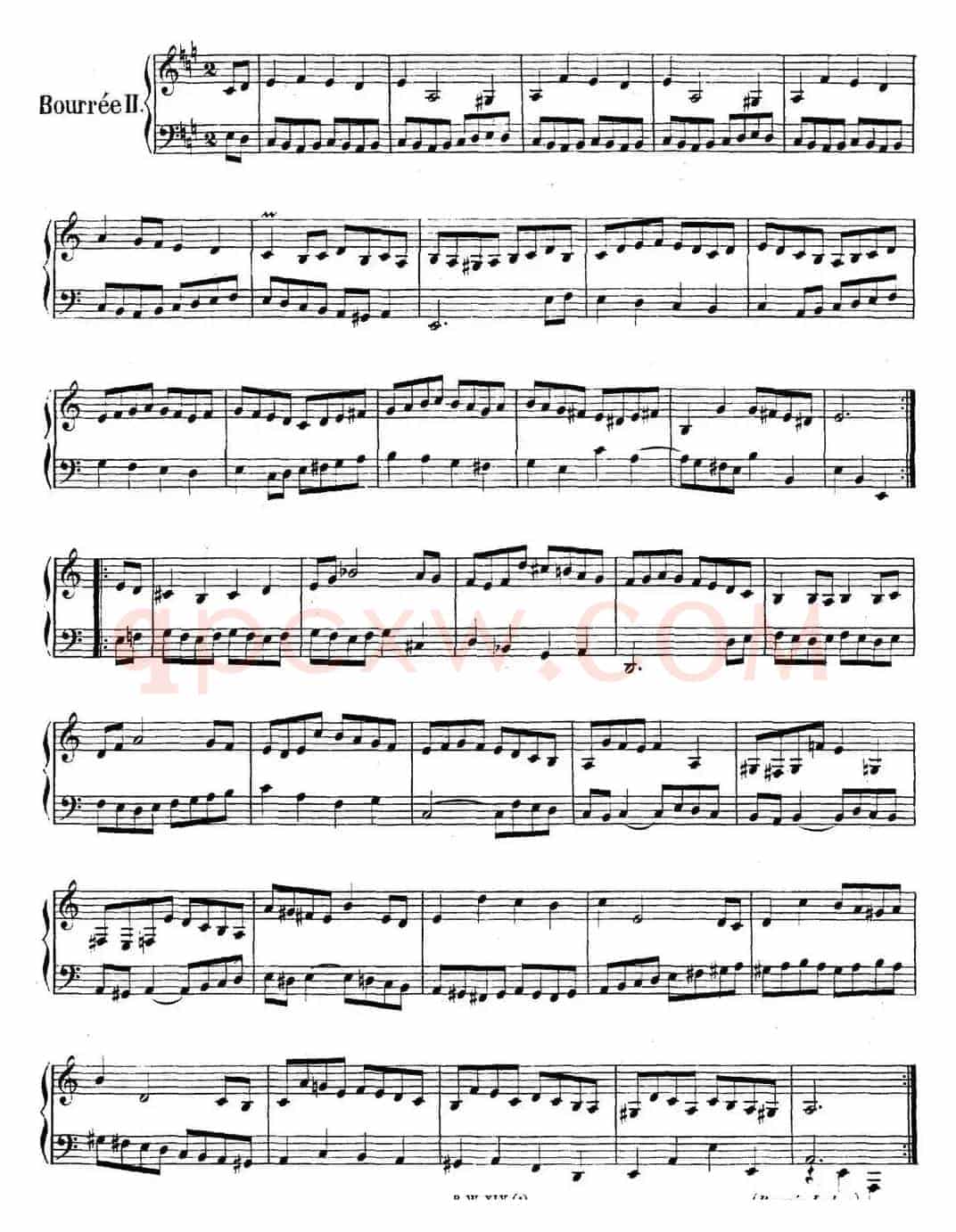 英国组曲No.1 巴赫 A大调 1st Suite BWV 806