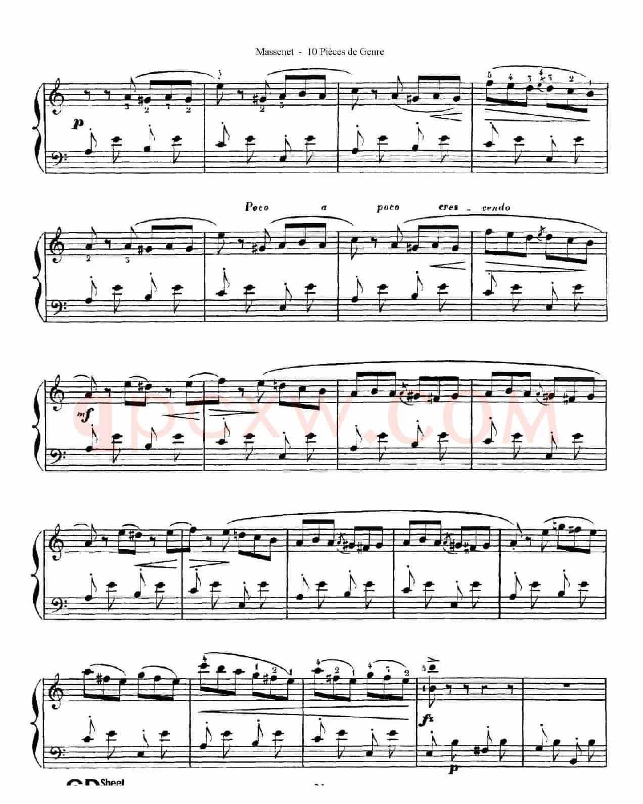 Dix Pièces de Genre Op.10（10首个性小品·Ⅵ）