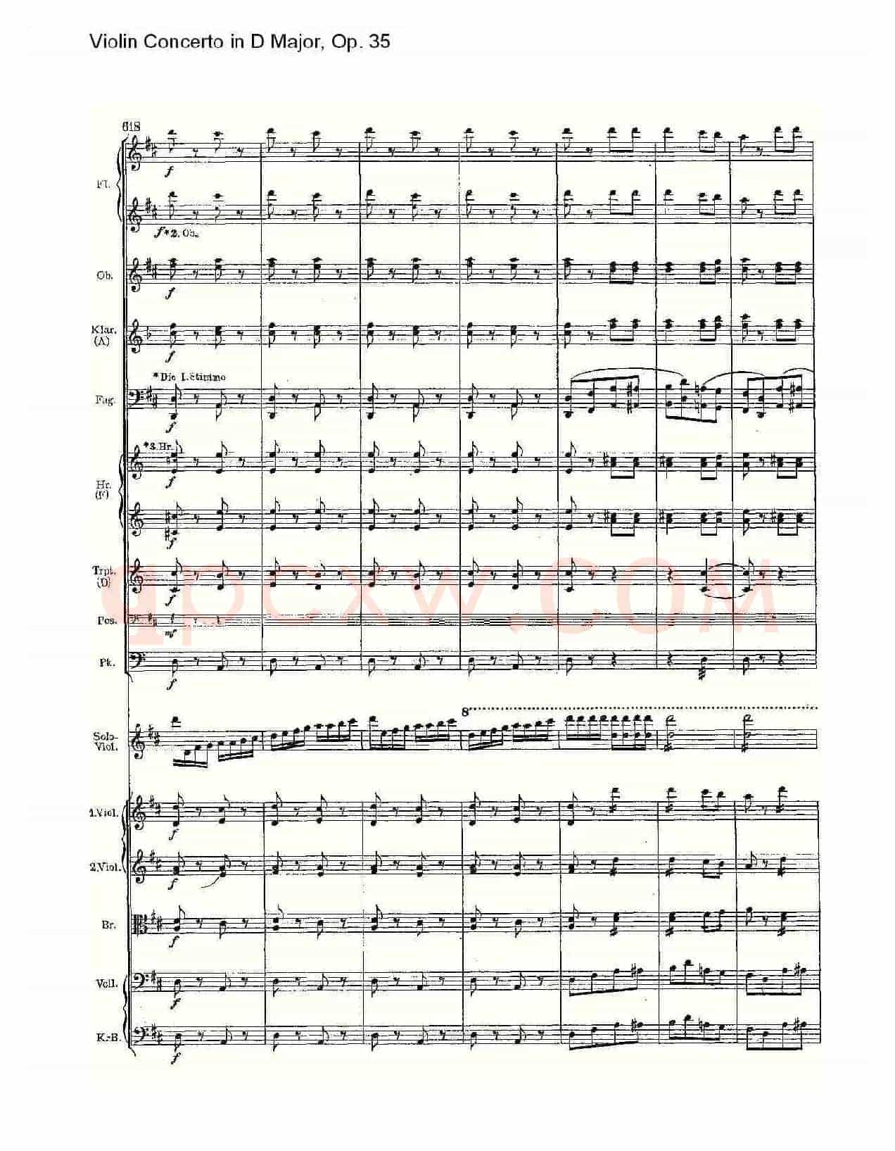 D大调小提琴协奏曲, Op.35第三乐章（二）