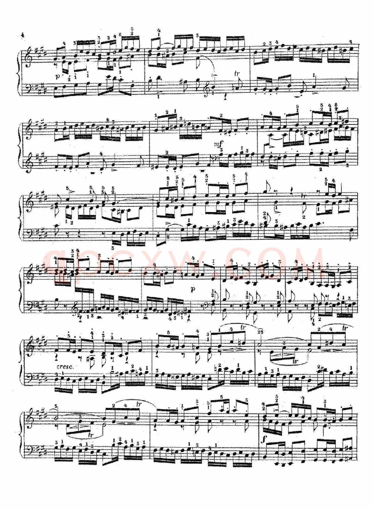 Six Fugues Op.17（6首赋格·Ⅳ）