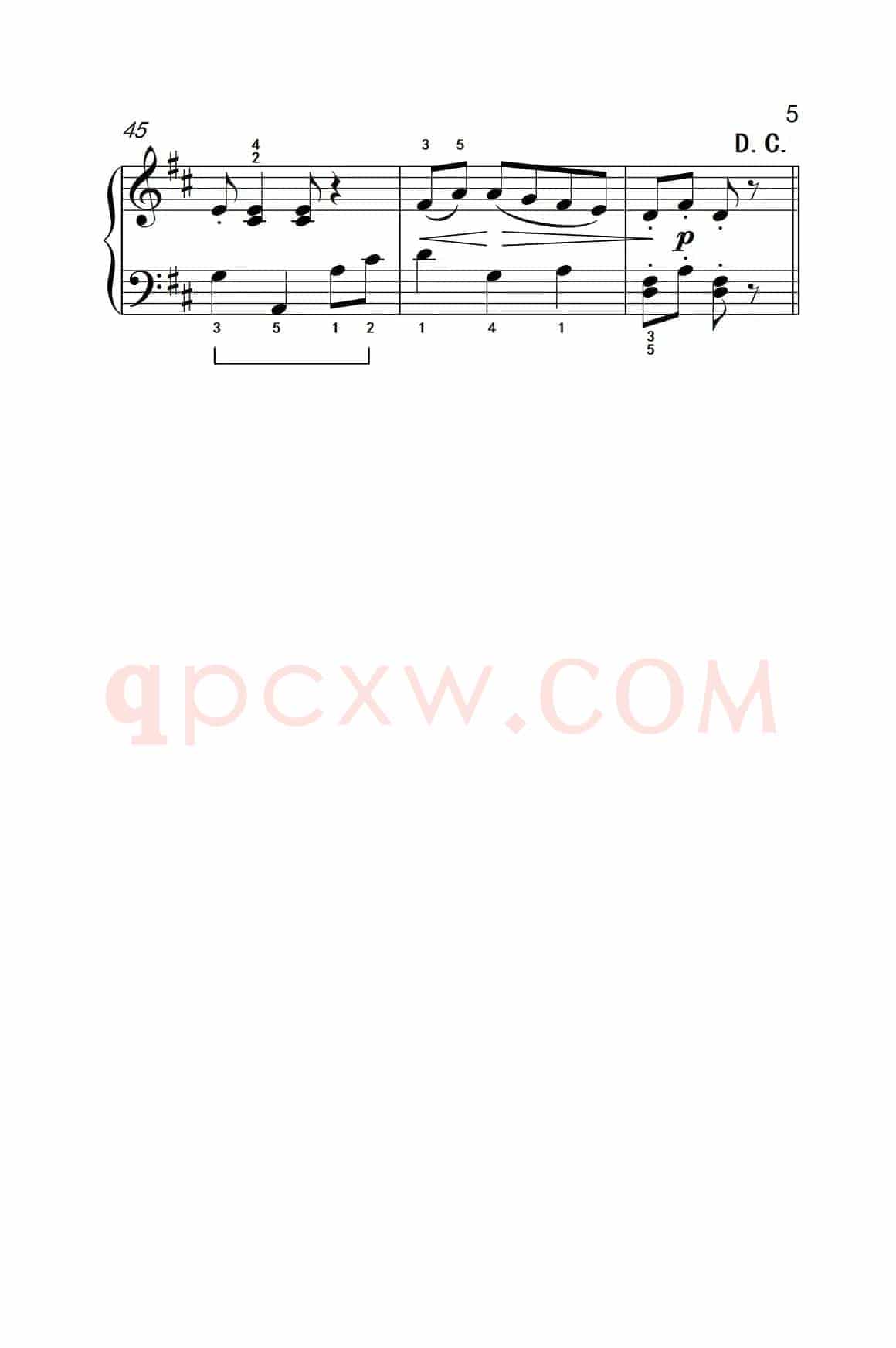 第三级 1.小步舞曲（中央音乐学院 钢琴（业余）考级教程 1-3级）
