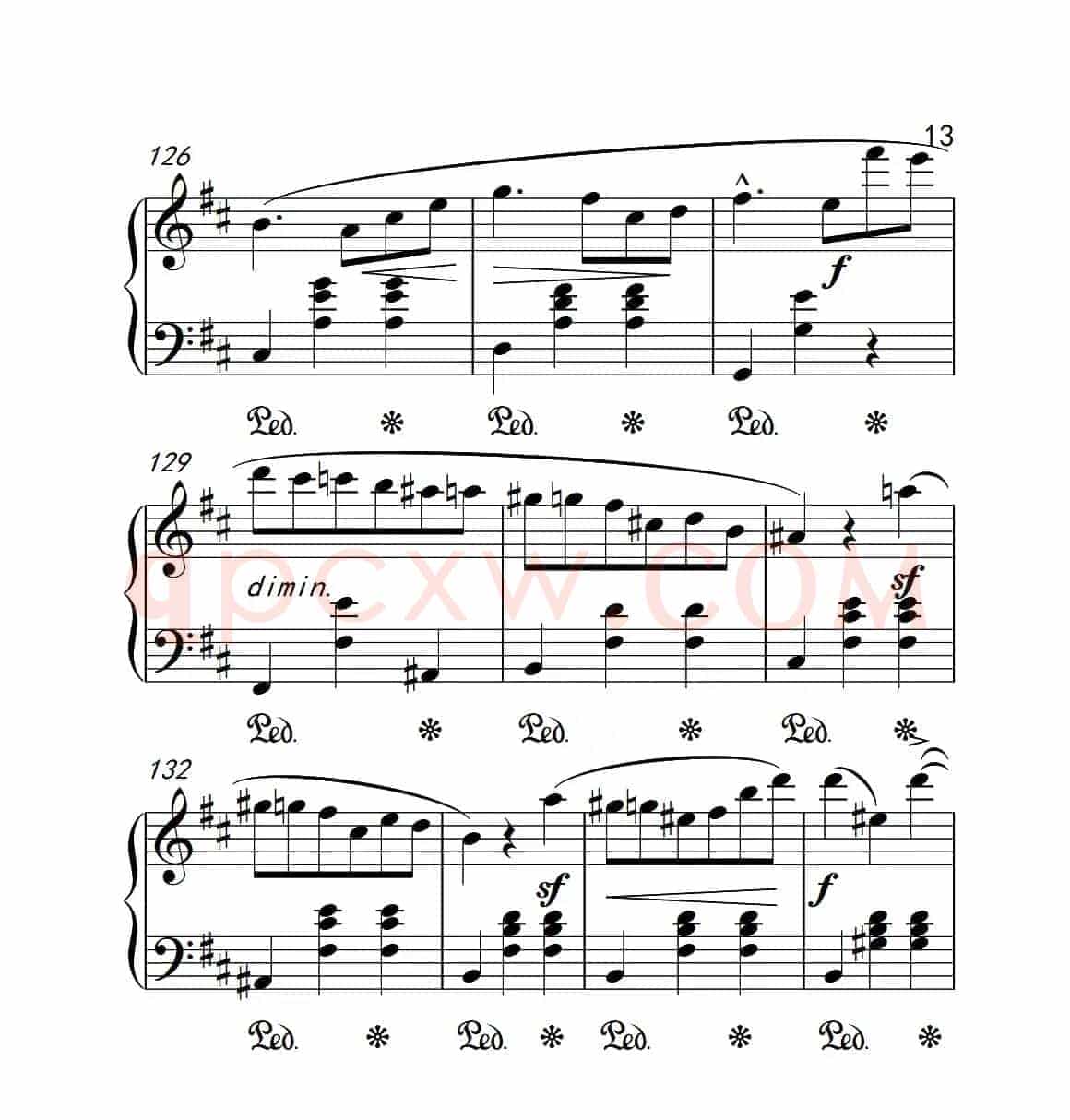 第六级 圆舞曲（中国音乐学院钢琴考级作品1~6级）