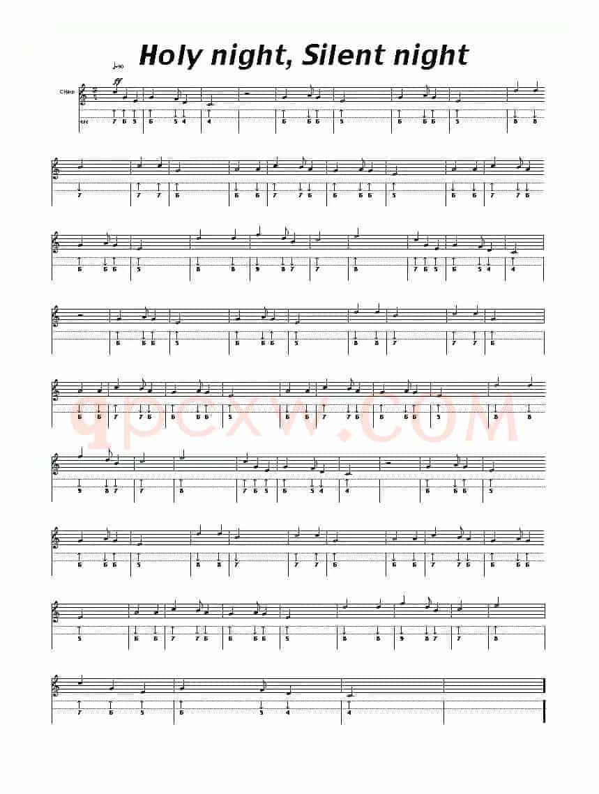 Holy  night，Silent  night（布鲁斯）