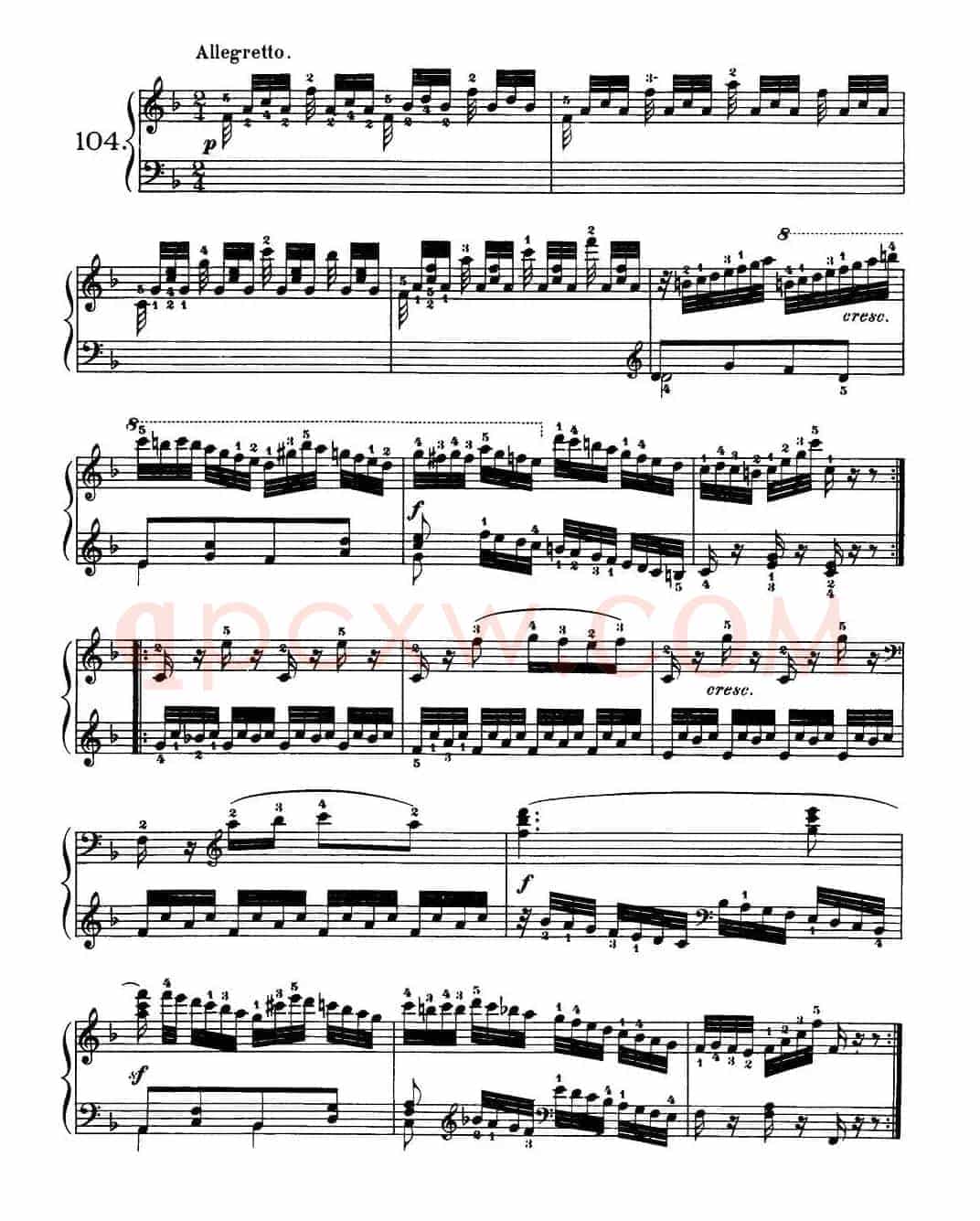 One Hundred and Ten Easy and Progressive Exercises Op.453(车尔尼110首简易练习曲 101——110)