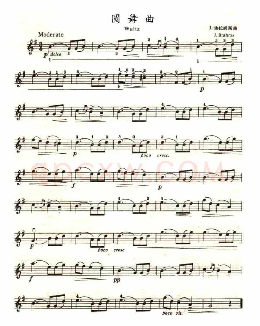 圆舞曲（J·勃拉姆斯作曲版）