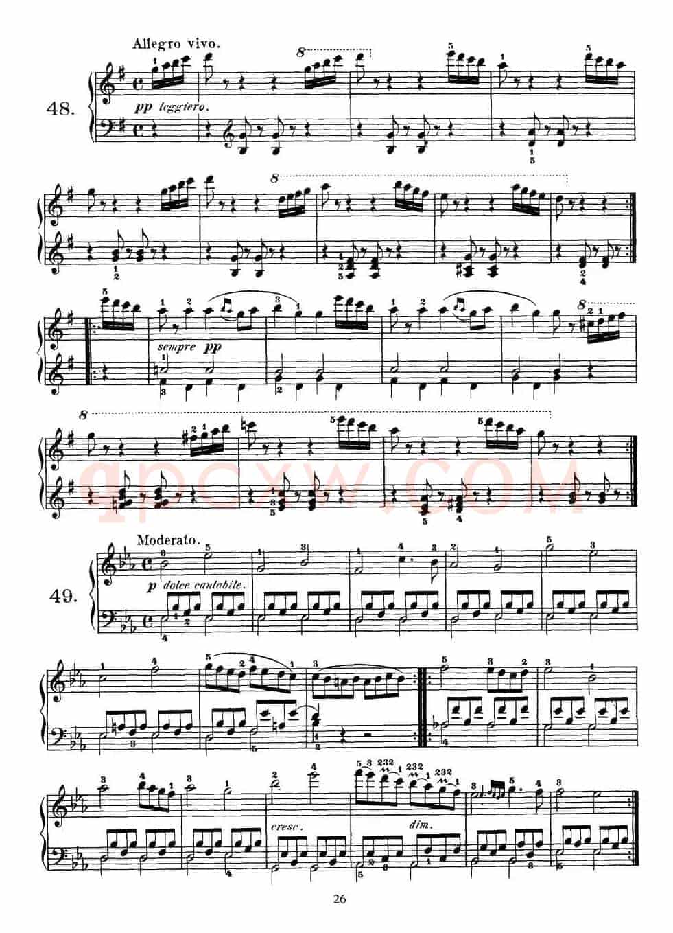 Czerny - 100 Progressive Studies Op.139（47—57）