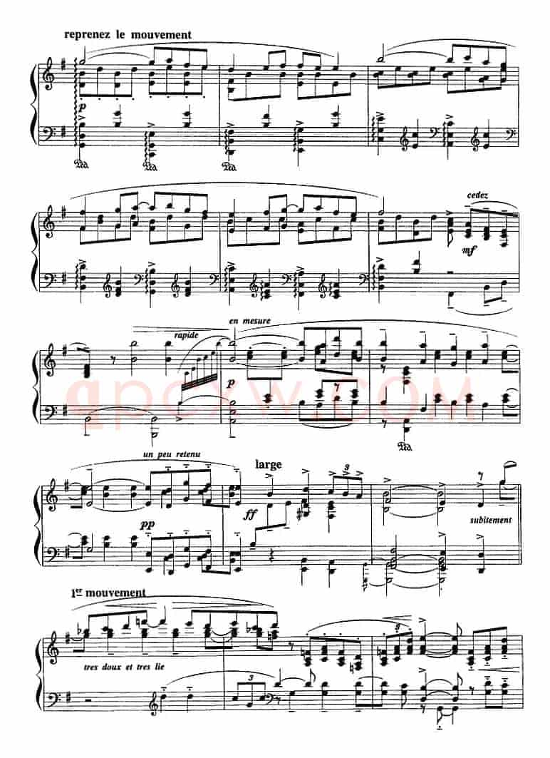 现代钢琴曲：13、帕凡舞曲