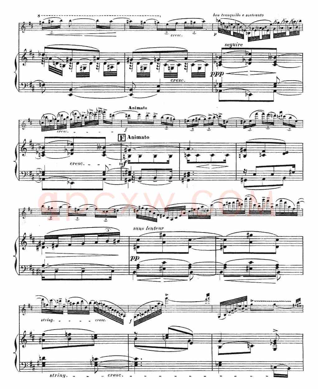 伊萨伊作品集：Chant d'hiver（小提琴+钢琴伴奏）