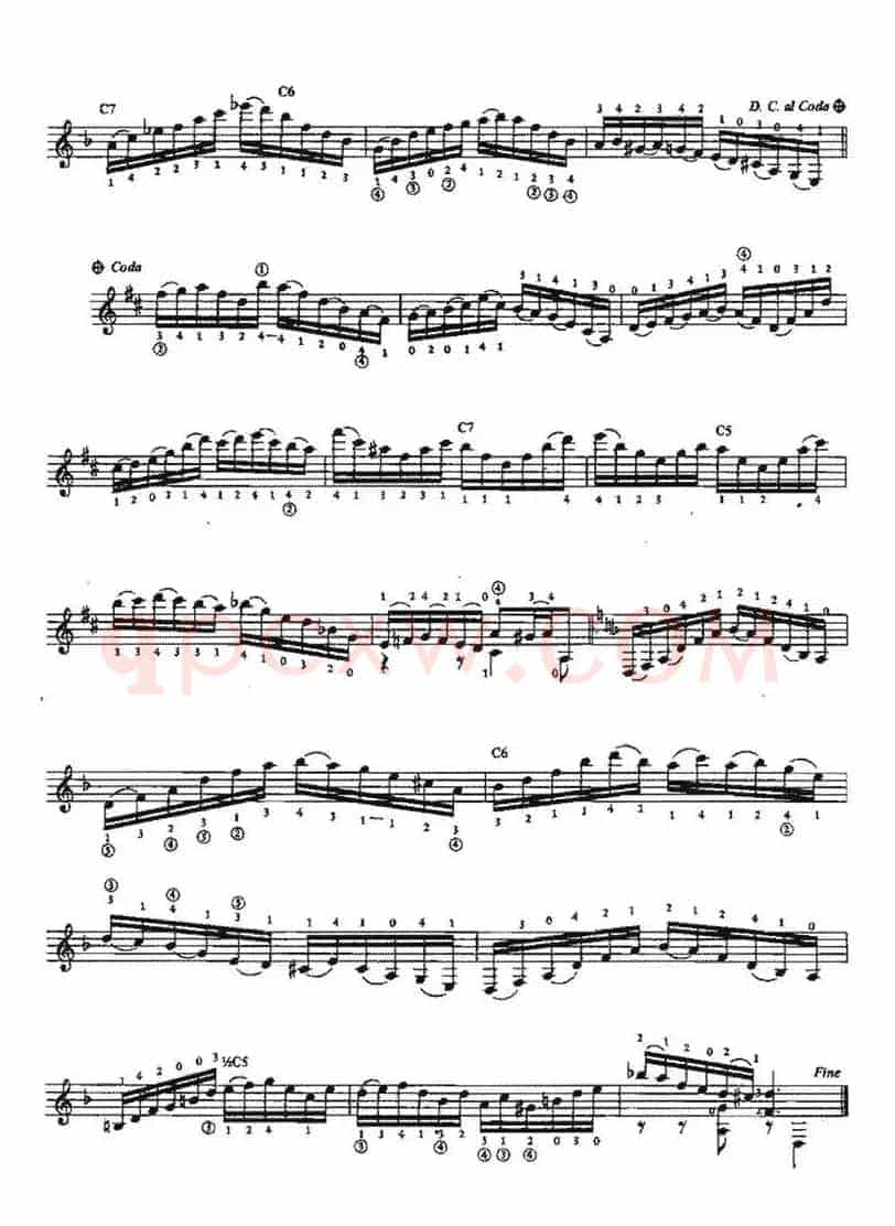 Arabescos-Estudio No.4（古典吉他）