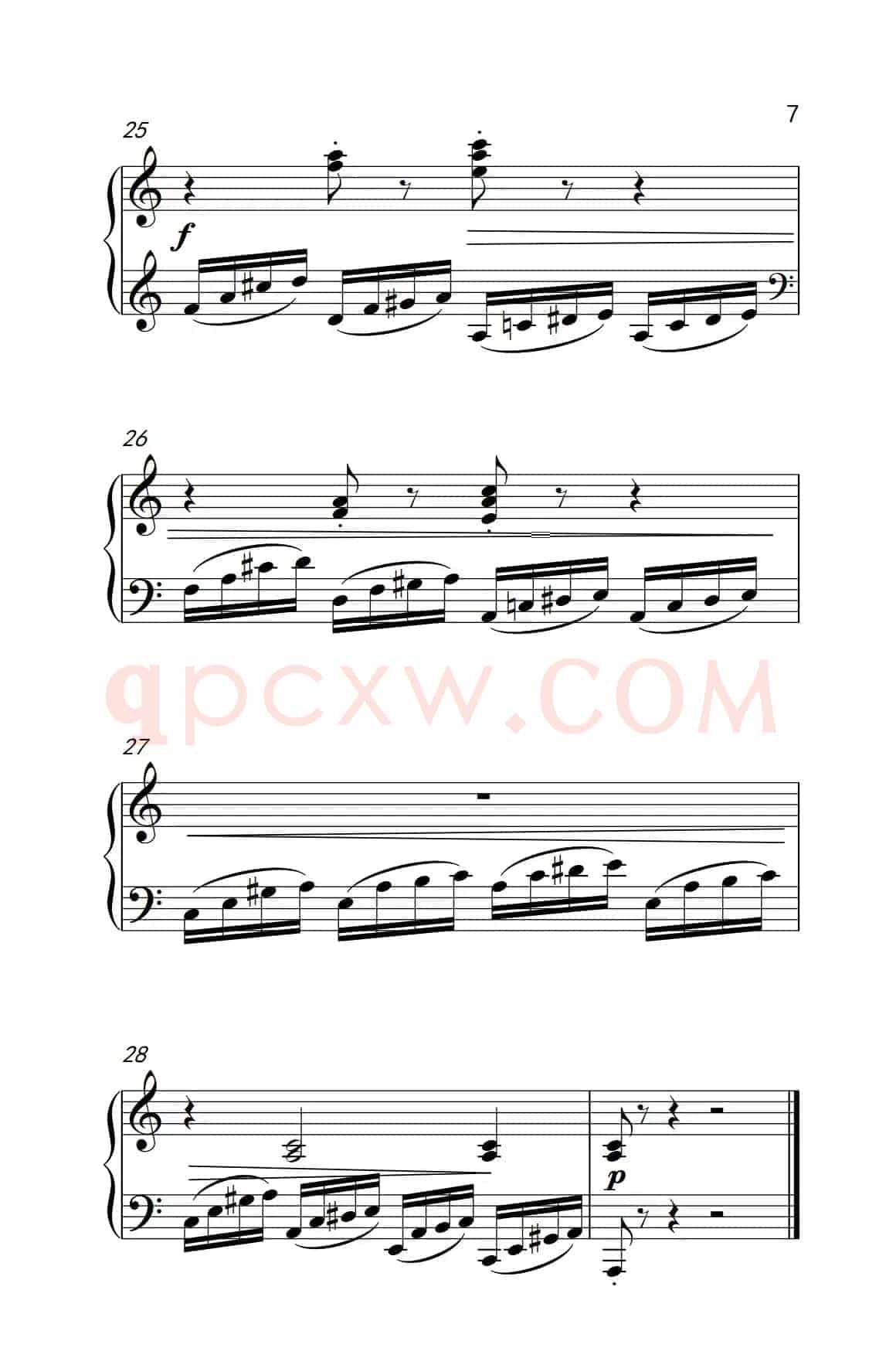 第六级 3. 练习曲（中央音乐学院 钢琴（业余）考级教程 4-6级）