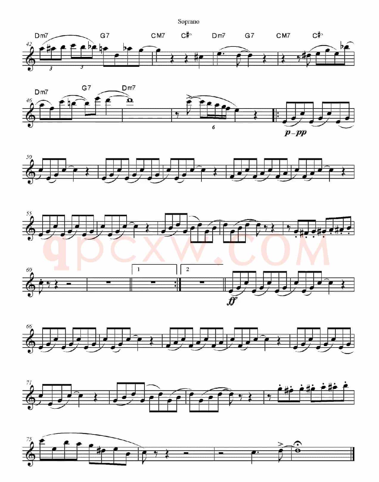 In The Mood（情绪）（四重奏高音萨克斯分谱）