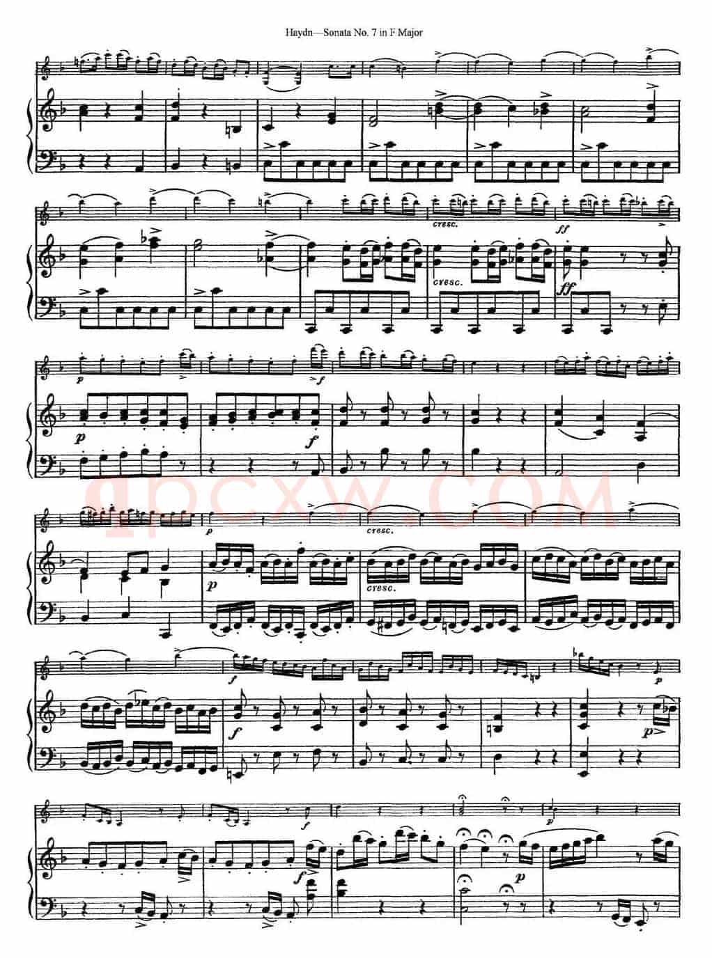 Violin Sonata No.7 in F Major（小提琴+钢琴伴奏）