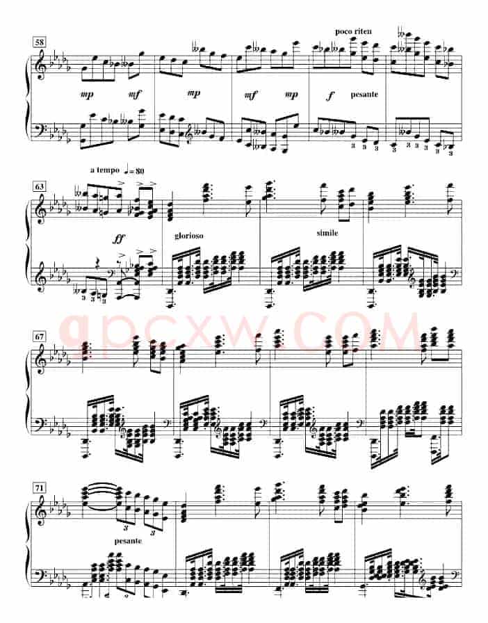 降B小调第一钢琴协奏曲(柴科夫斯基作曲版)