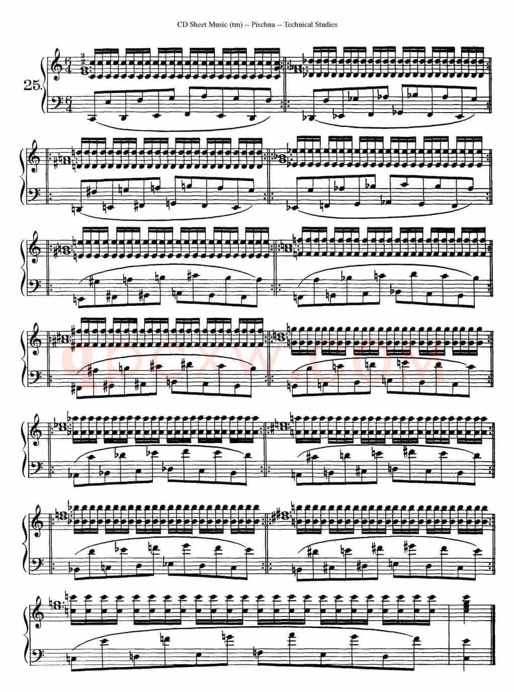 Technical Studies 60 Progressive Exercises(60首钢琴循序渐进练习曲 P31——40)