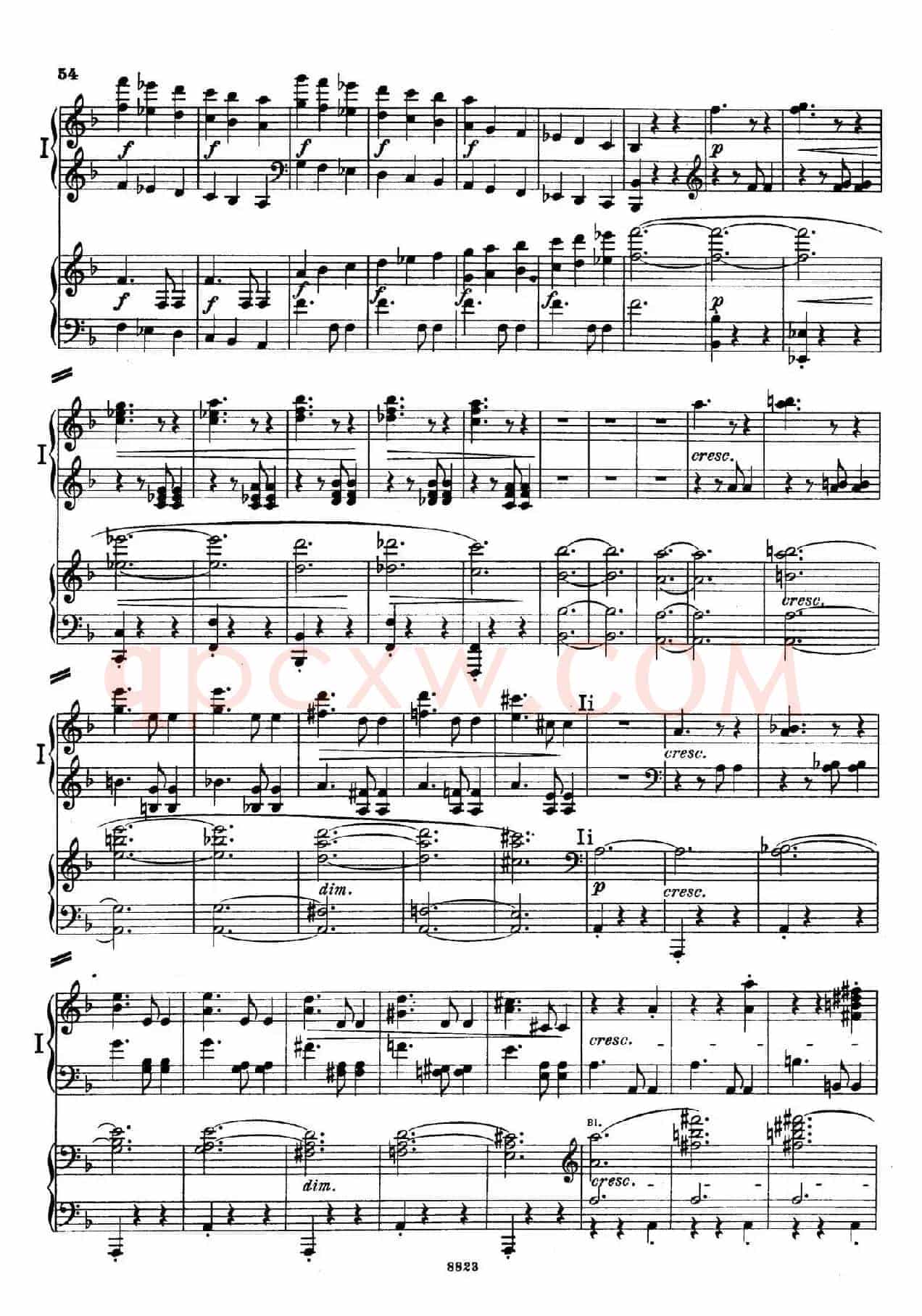 d小调第九交响曲 Op.125(双钢琴P53——62)