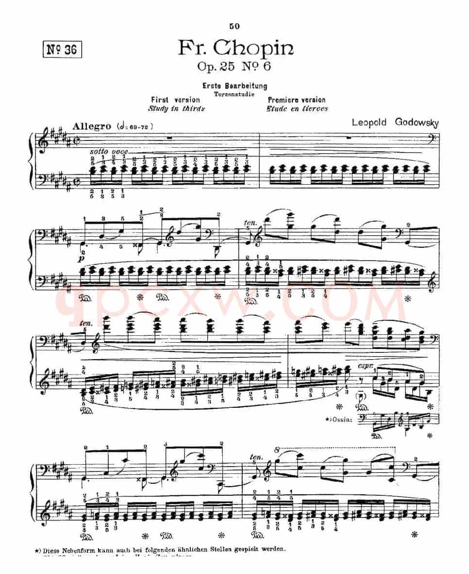 肖邦《练习曲》Fr.Chopin Op.25 No6