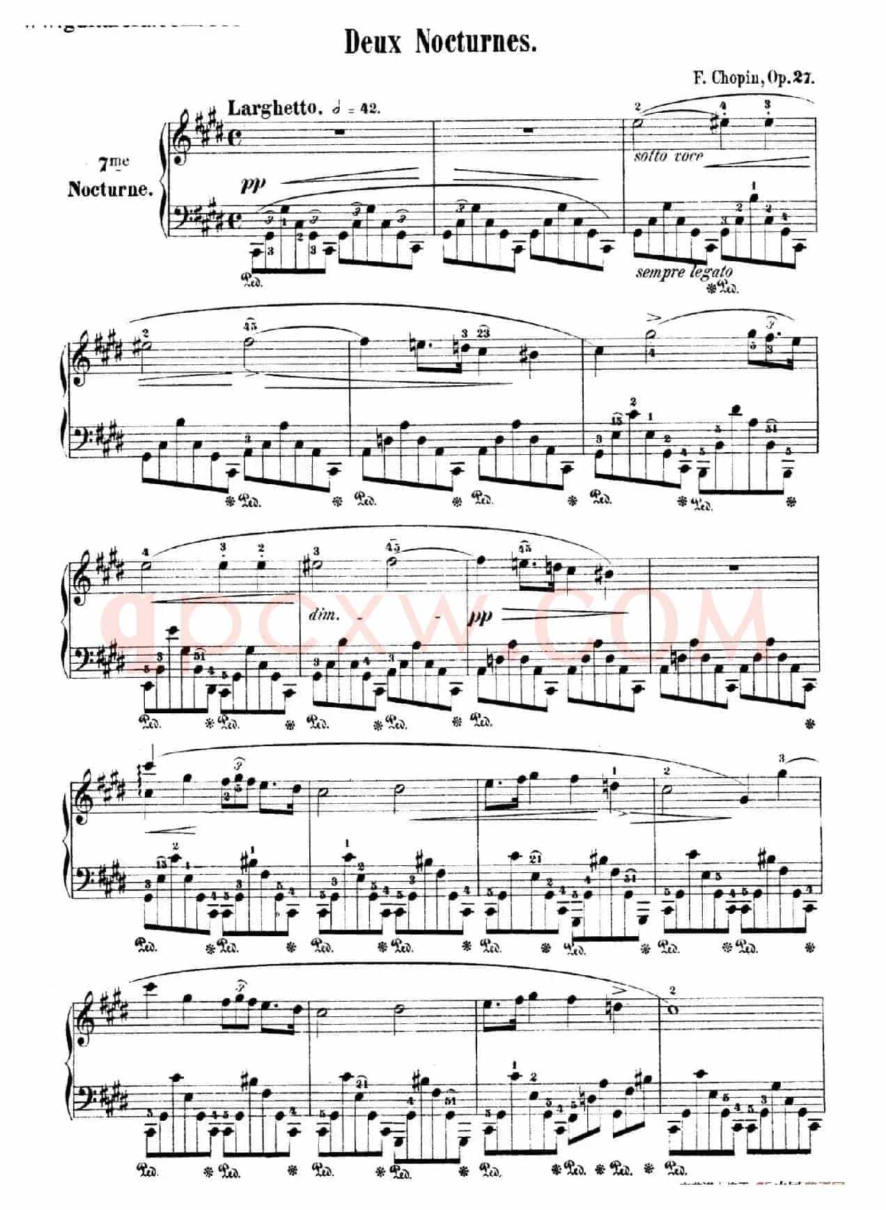 Deux Nocturnes Op.27(2首夜曲·1)