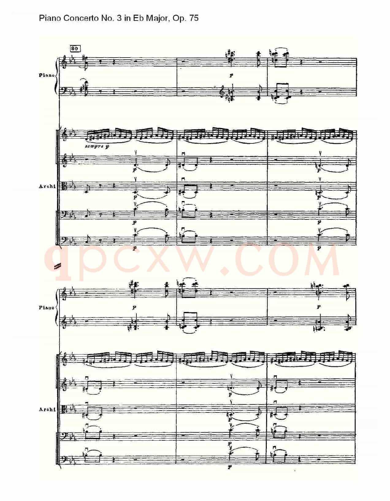 Piano Concerto No.3 in Eb Major,Op.75(Eb大调第三钢琴协奏曲)