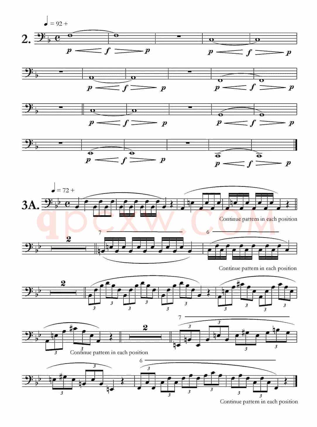 低音长号练习：Basic Routine