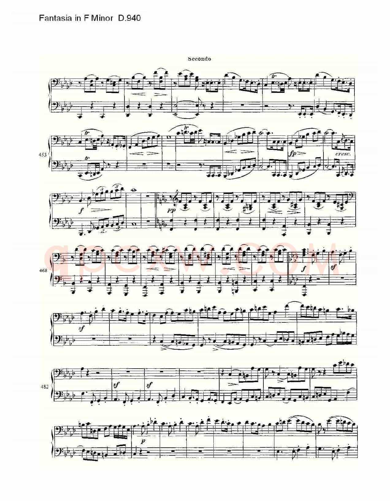 Fantasia in F Minor D.940（F小调幻想曲D.940）