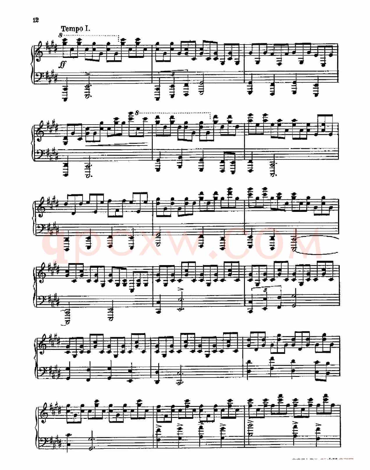 Three Preludes on Gregorian Melodies(三首格里高利圣咏前奏曲 2. 如暴风雨般激烈地)