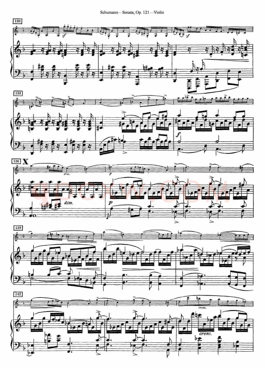 Violin Sonata Op.121（小提琴+钢琴伴奏）