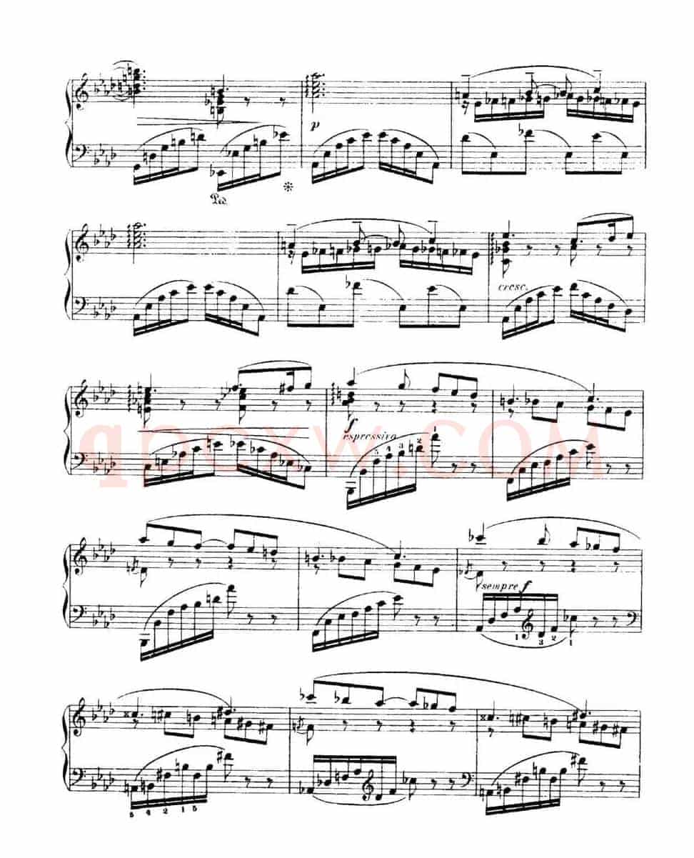 福雷13首船歌：Barcarolle No·4 in A-flat, Op·44