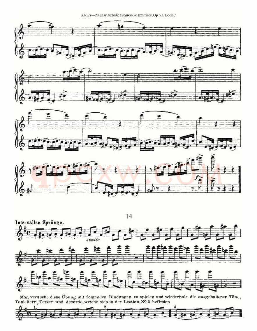 柯勒练习曲作品93号（二）