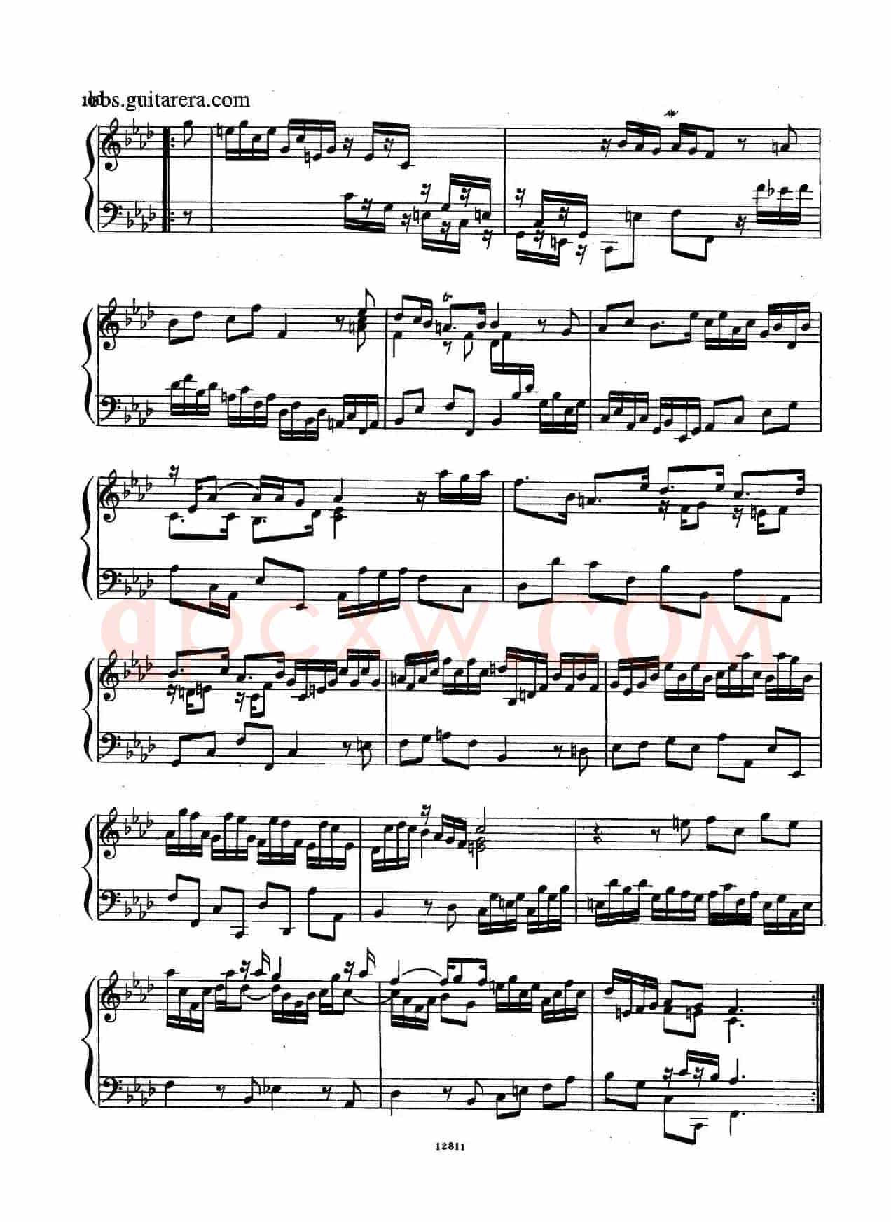 Suite No.8 in f Minor HWV 433(f小调第八组曲)