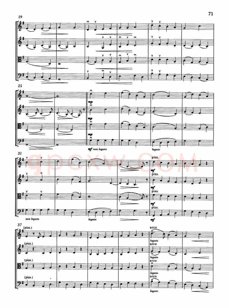 GOOD KING WENCESLAS（弦乐四重奏）