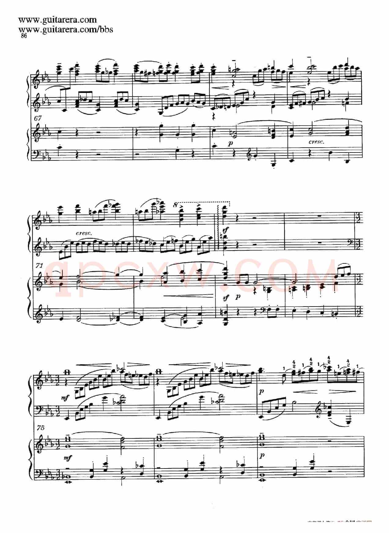 c小调第二钢琴协奏曲 Op.18(双钢琴·第三乐章)