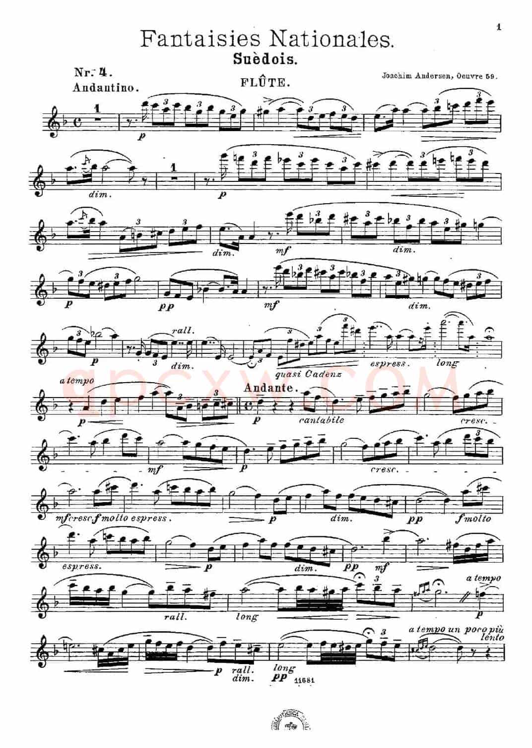 Fantaisies nationales. Suedois.（Op.59 No.4）