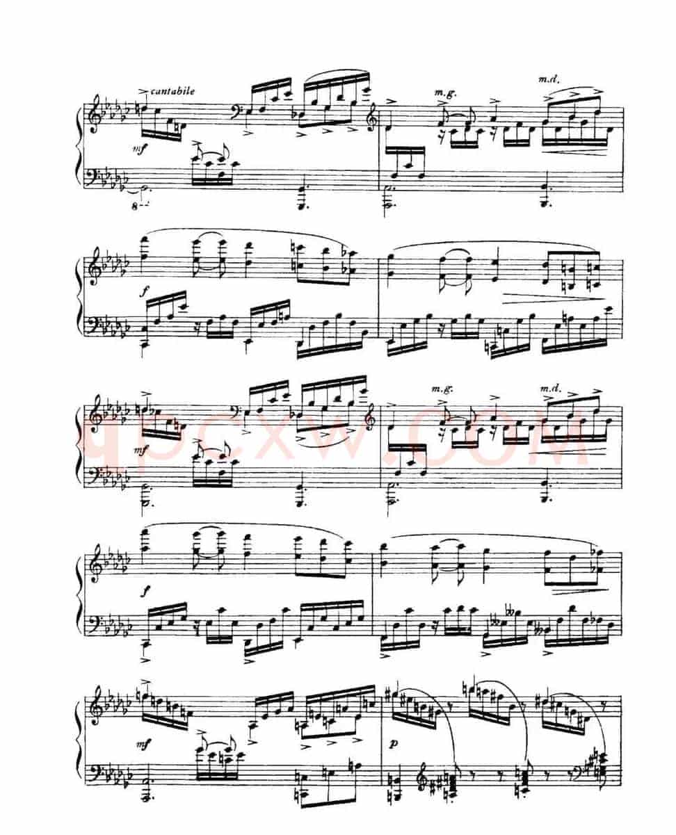 福雷13首船歌：Barcarolle No·5 in F-sharp min, Op·66