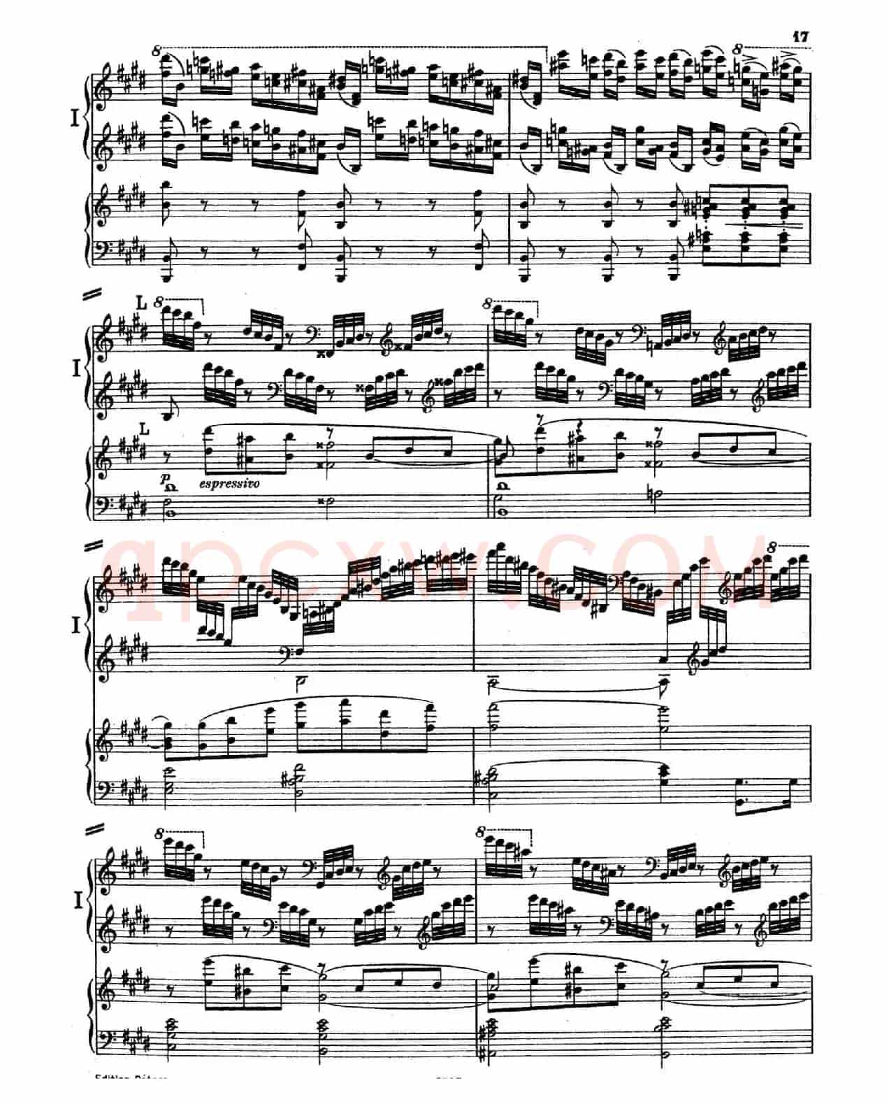 Piano Concerto in E Major Op.59(E大调钢琴协奏曲·双钢琴·第一乐章)
