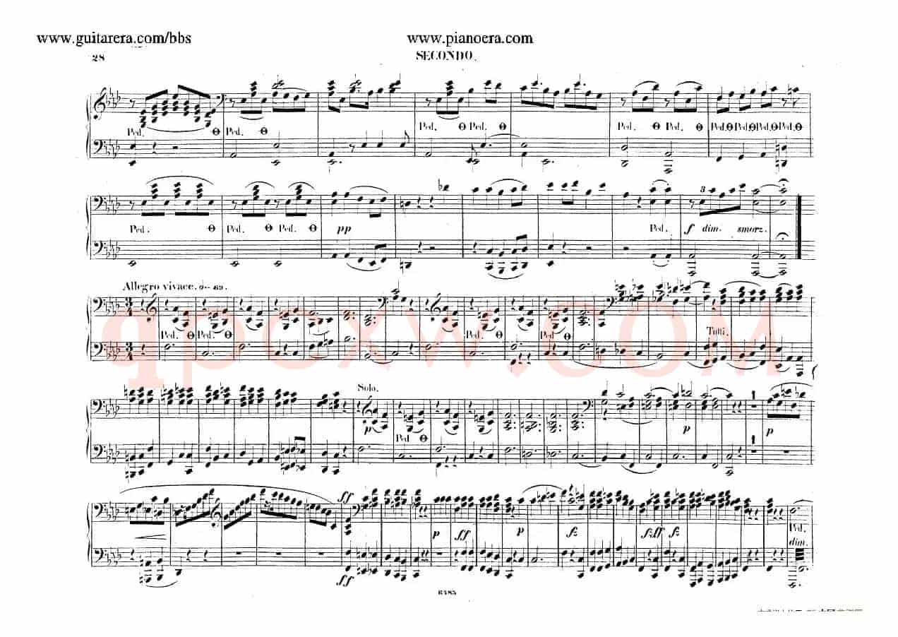 Piano Concerto No.2 in f Minor Op.21(f小调第二钢琴协奏曲·四手联弹版)