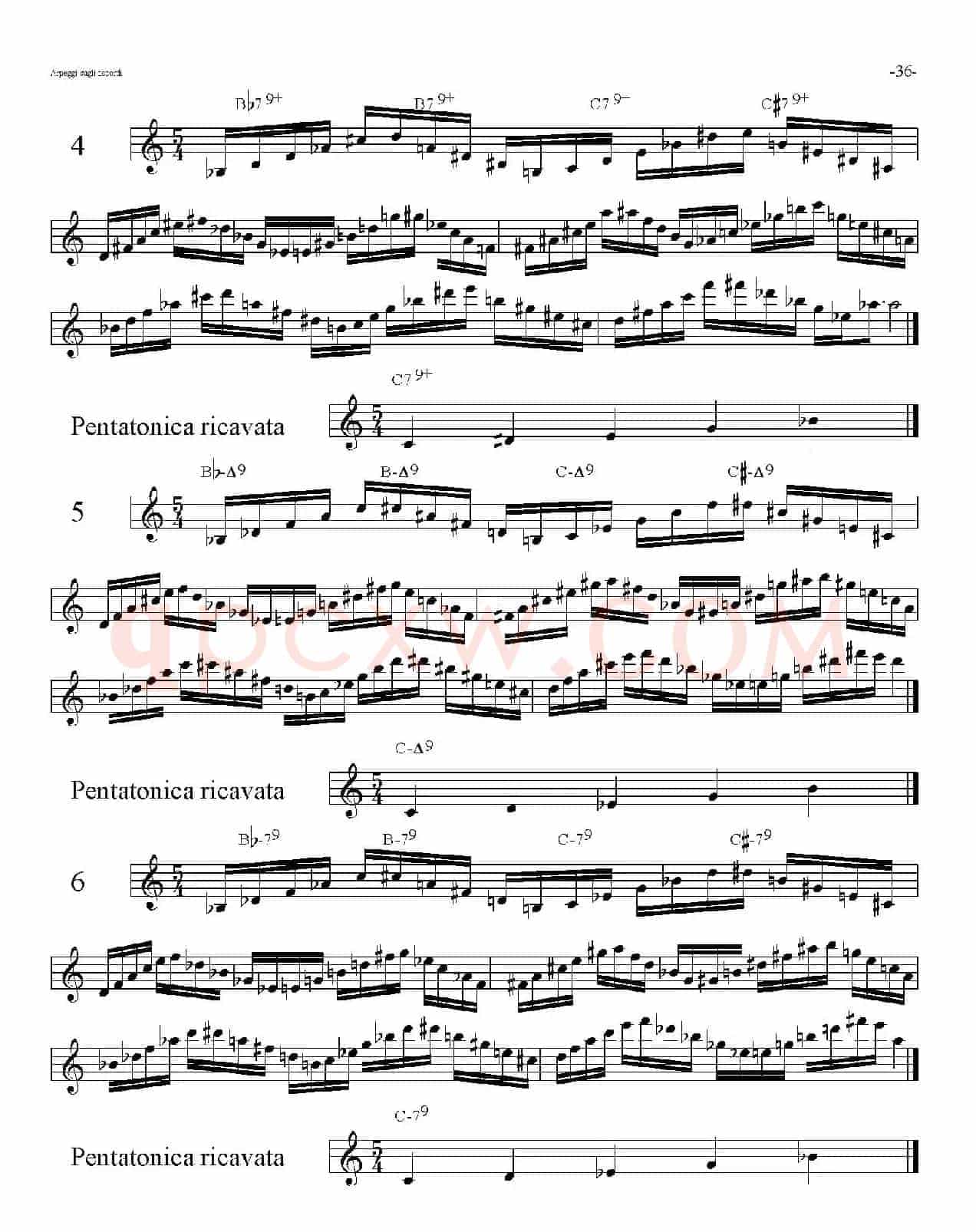 Sax Arpeggi sassofono F（音阶练习（下））