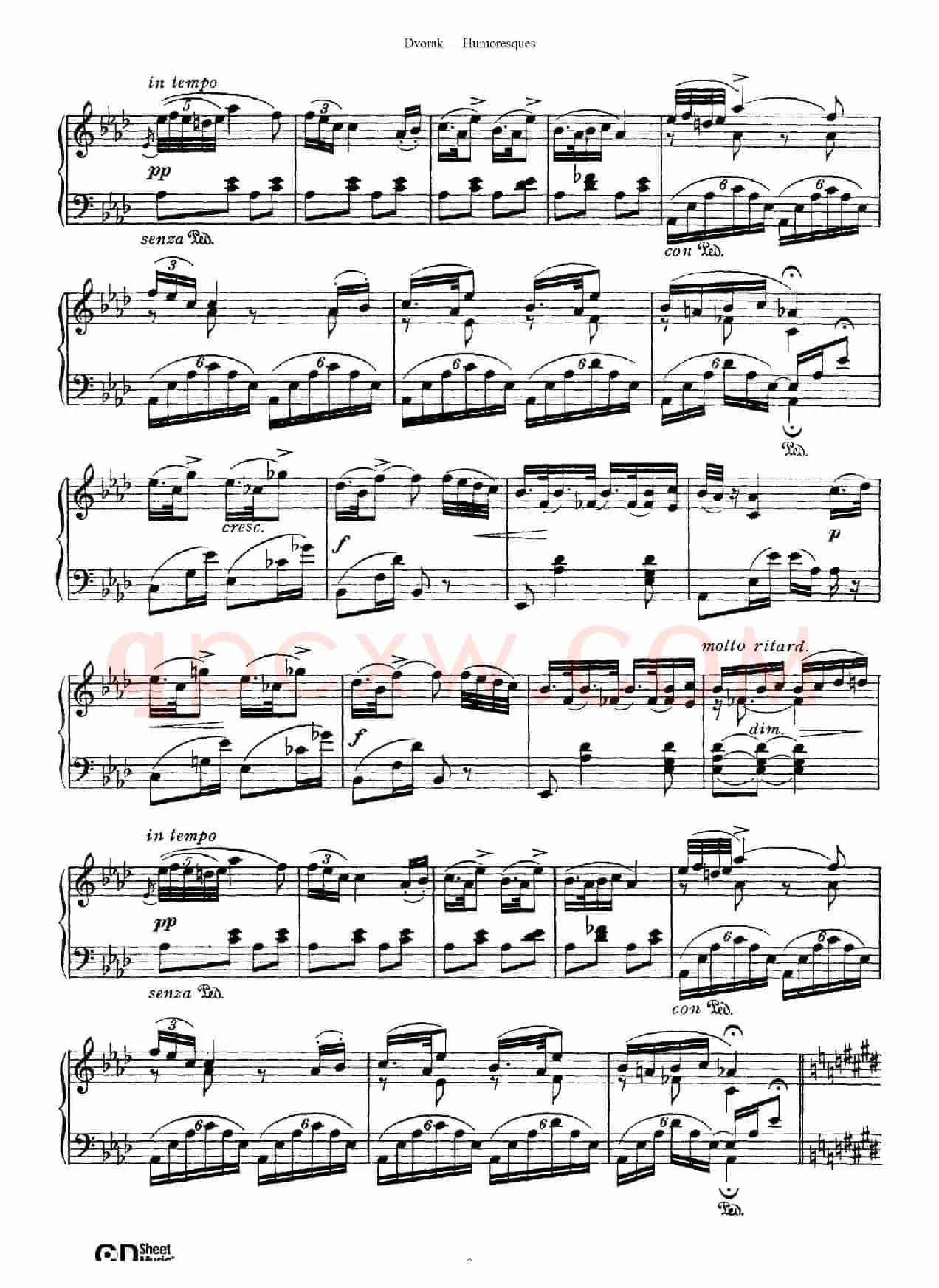8 Humoresques Op.101（8首幽默曲·3）