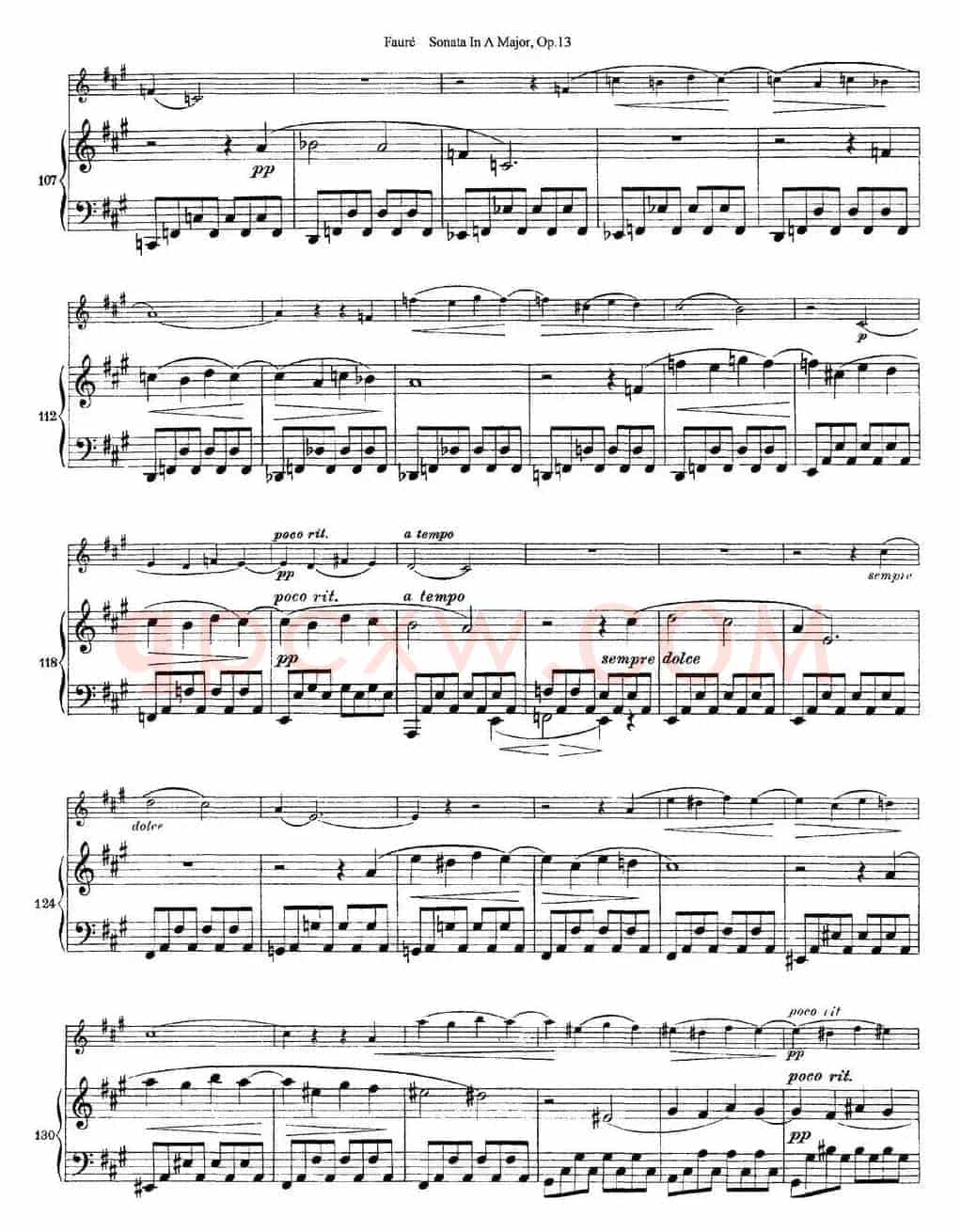 Violin Sonata No.1 Op.13（小提琴+钢琴伴奏）
