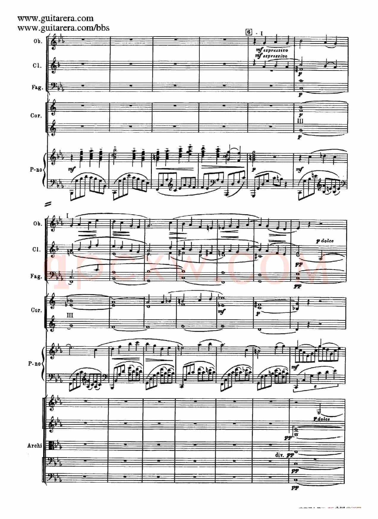 c小调第二钢琴协奏曲 Op.18（第一乐章总谱·P10——18）