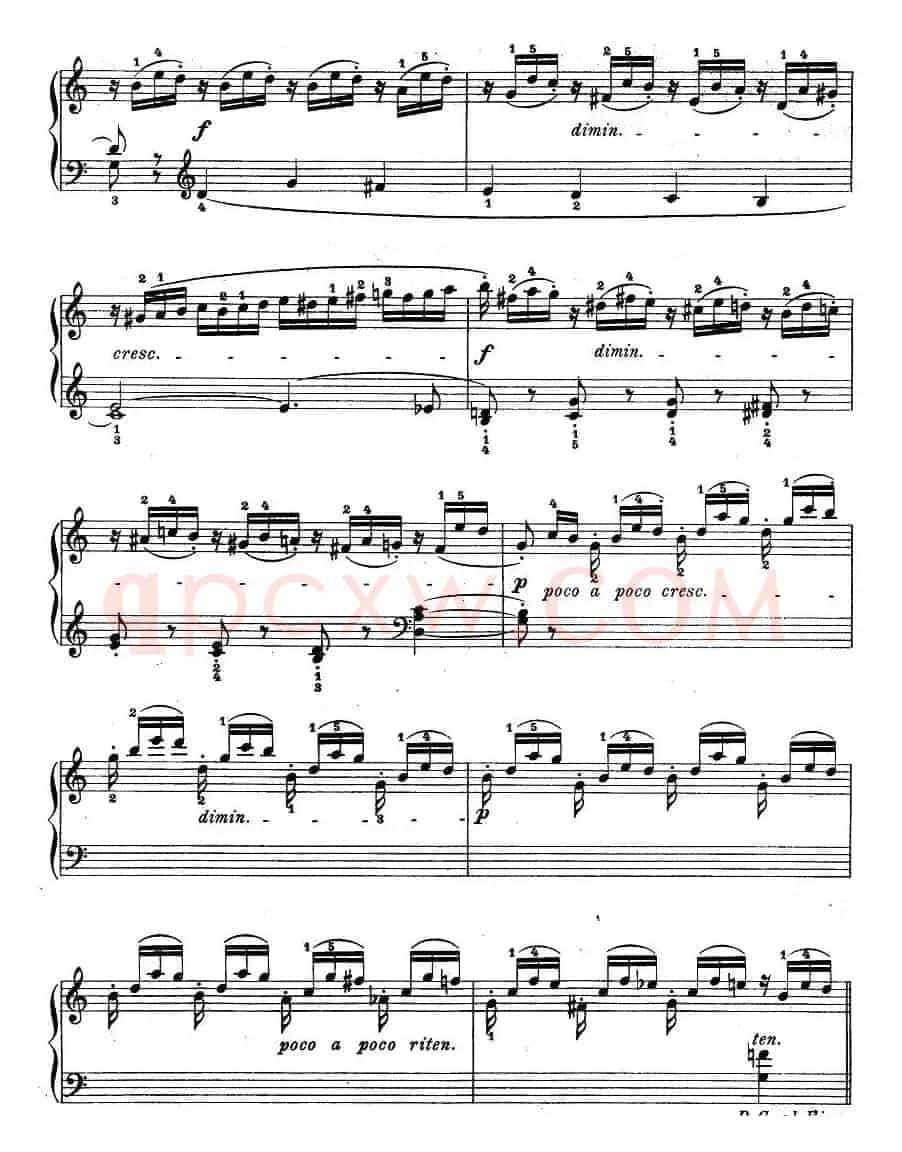 儿童钢琴进阶练习曲50首之45