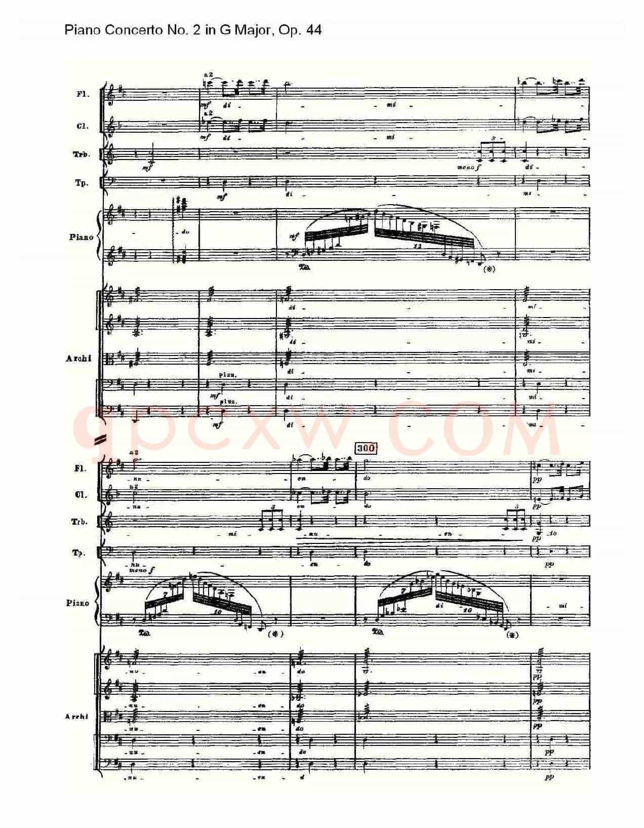 G大调第二钢琴协奏曲, Op.44第二乐章